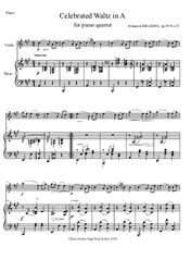 Johannes Brahms - Celebrated Waltz in A